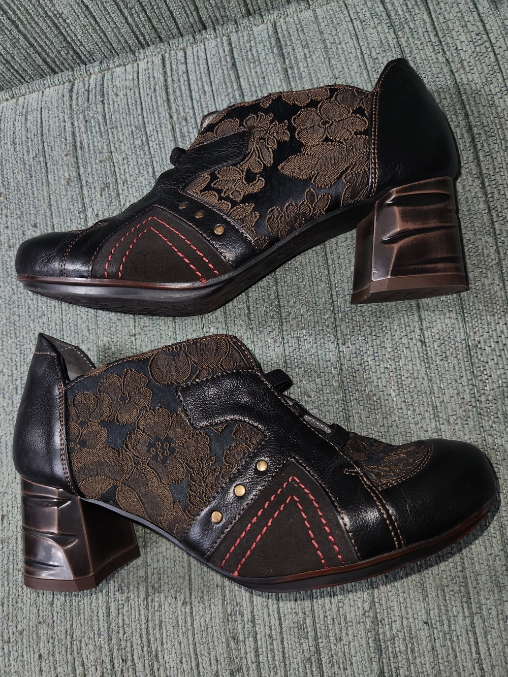 🍉Maciejka Lace-Accent Oxford Boots